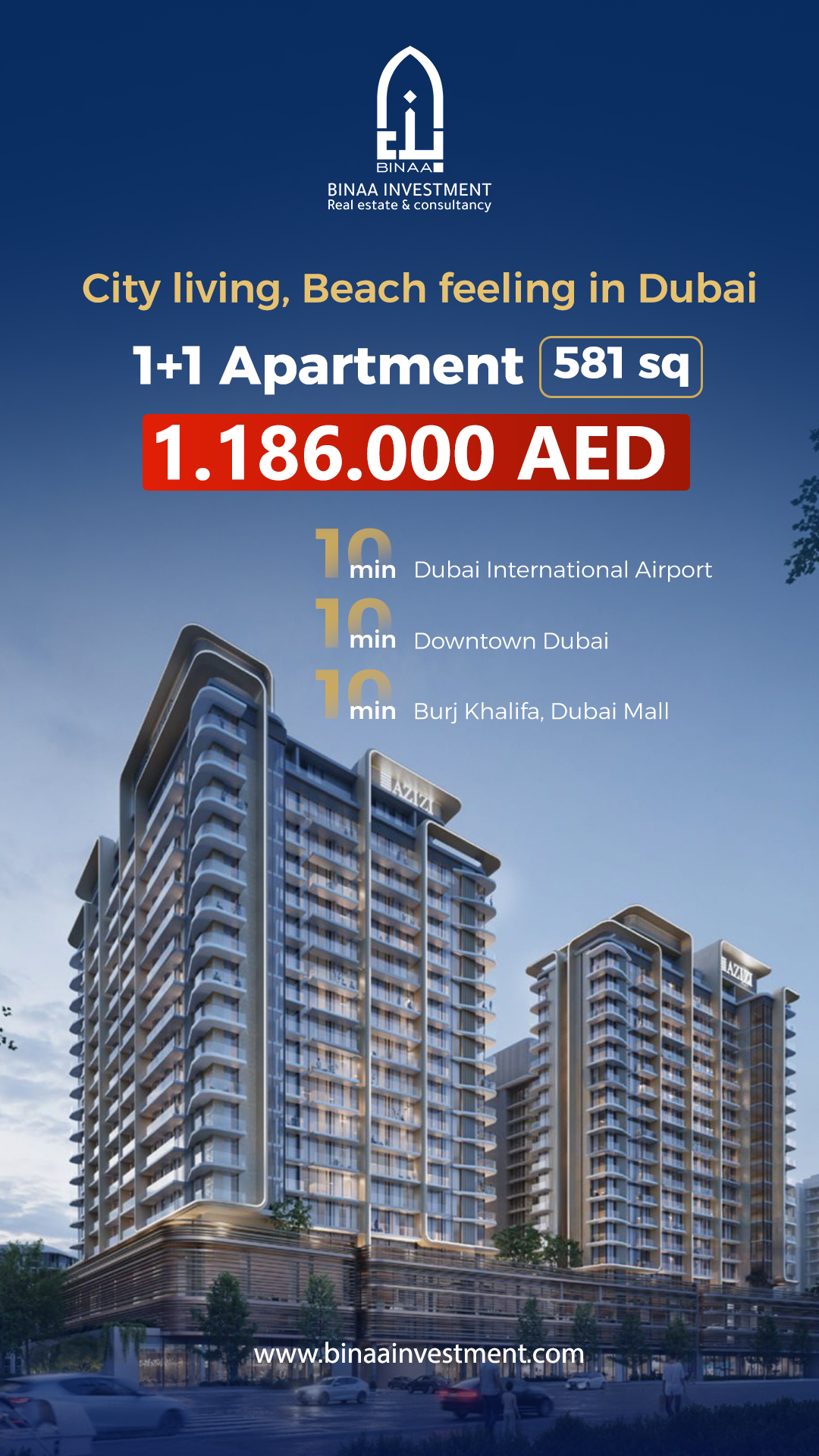 City living, Beach feeling in Dubai