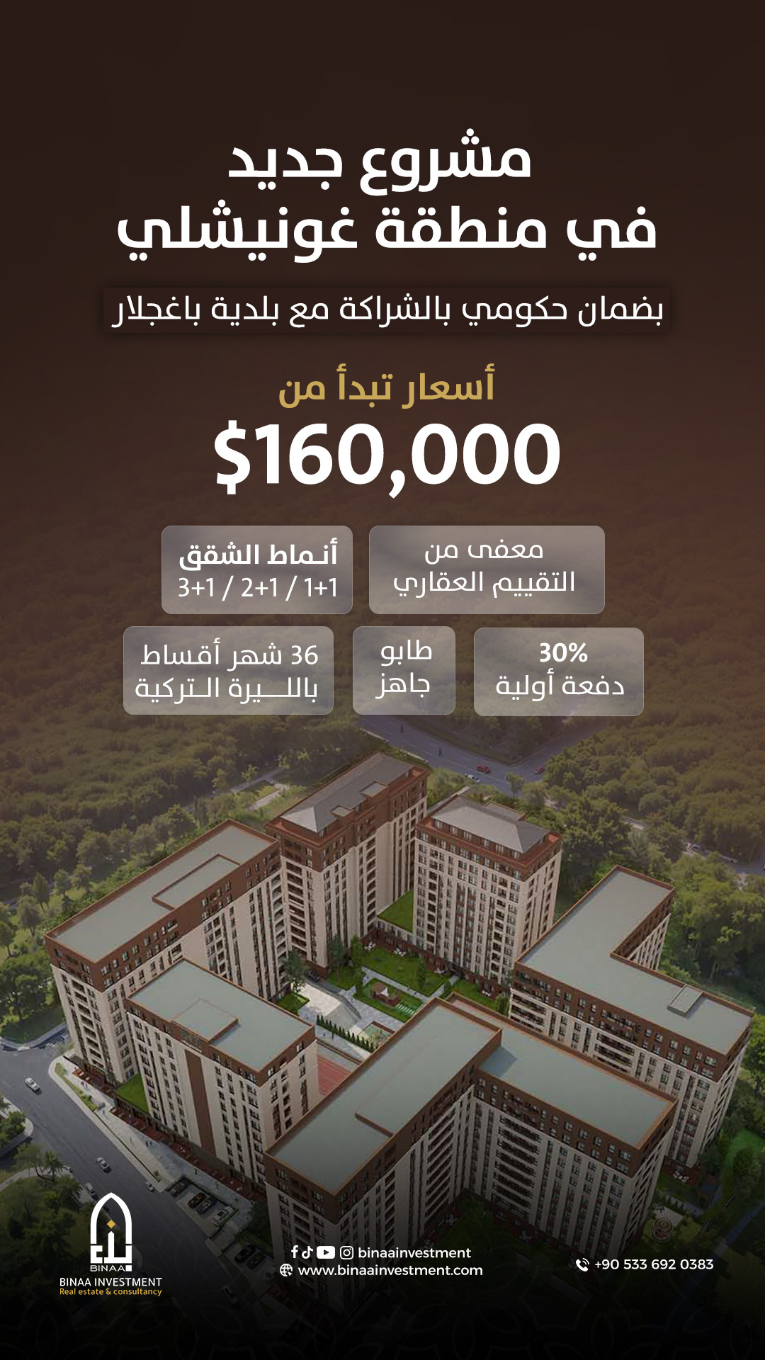 مشروع جديد في منطقة غونيشلي
