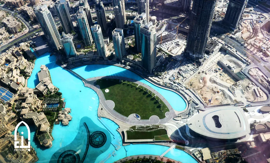 Dubai'nin Yenilikçi Mimarisinin Havadan Görünümü